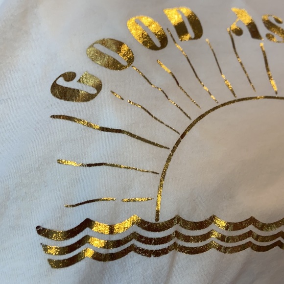 Saltwater Luxe Good As Gold Off White Sleeveless Muscle T Tank XXL - Picture 5 of 5